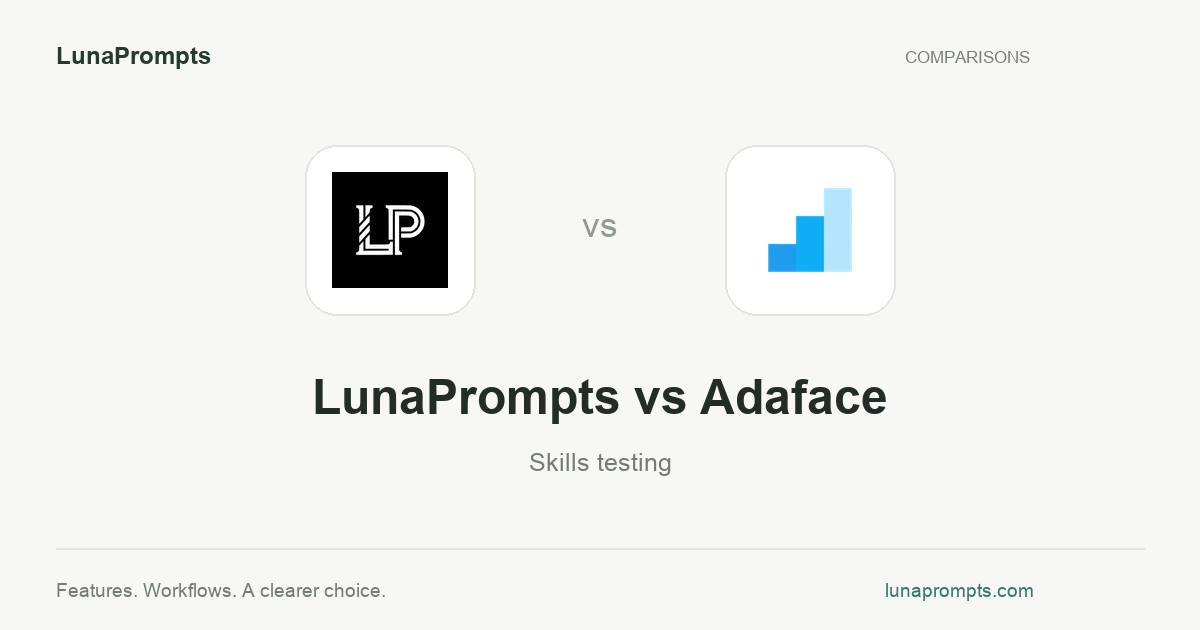 LunaPrompts vs Adaface