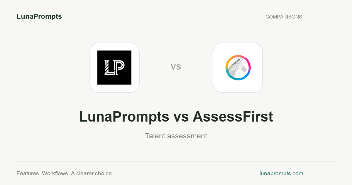 LunaPrompts vs AssessFirst