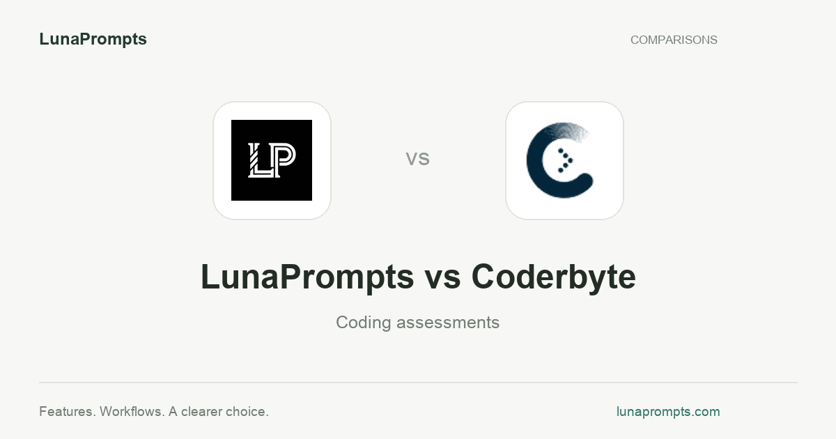 LunaPrompts vs Coderbyte
