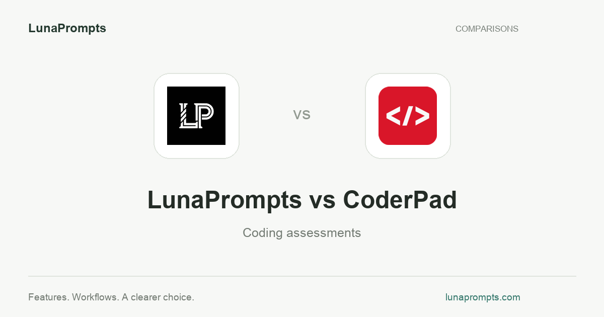 LunaPrompts vs CoderPad