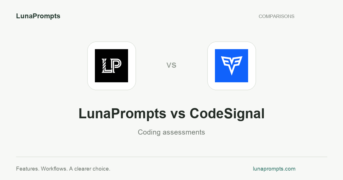 LunaPrompts vs CodeSignal