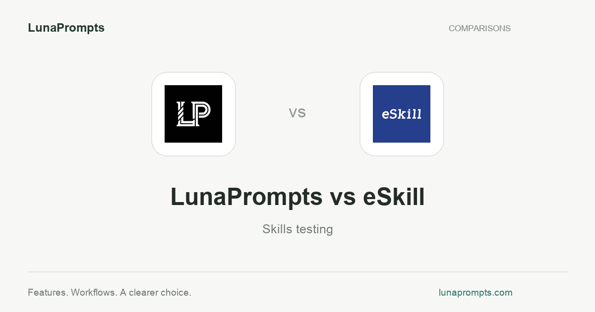 LunaPrompts vs eSkill