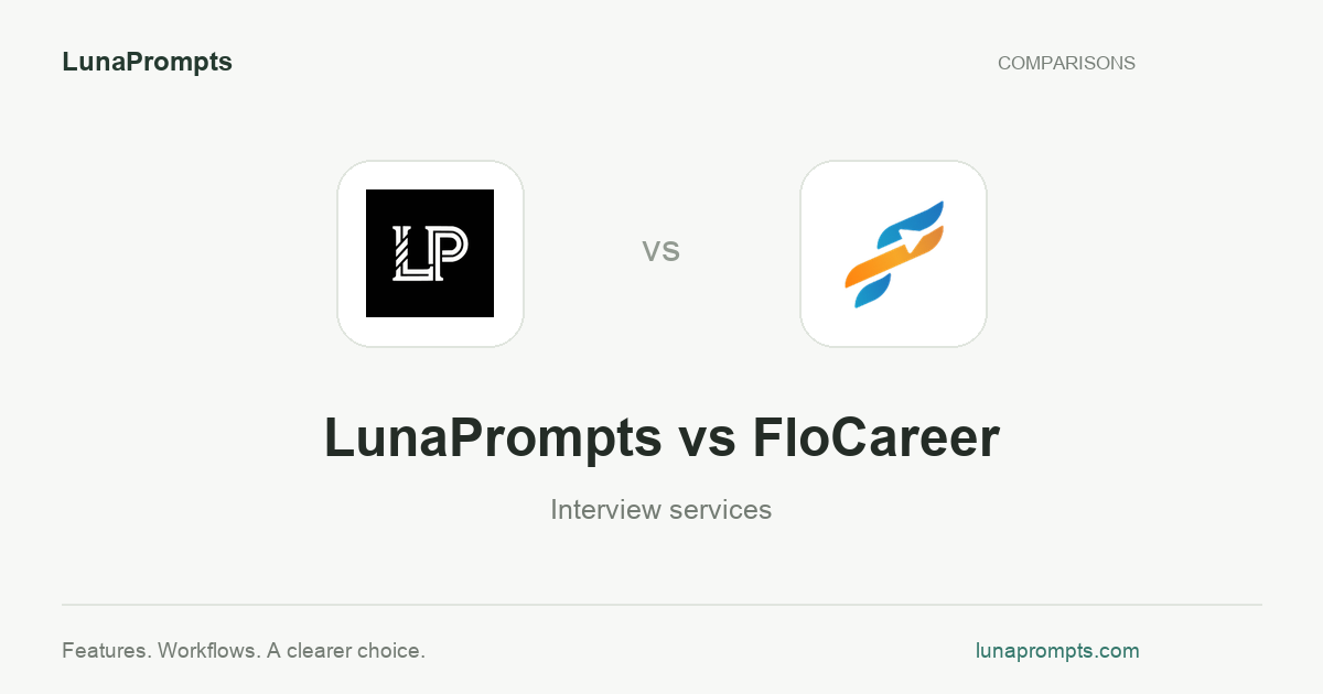 LunaPrompts vs FloCareer