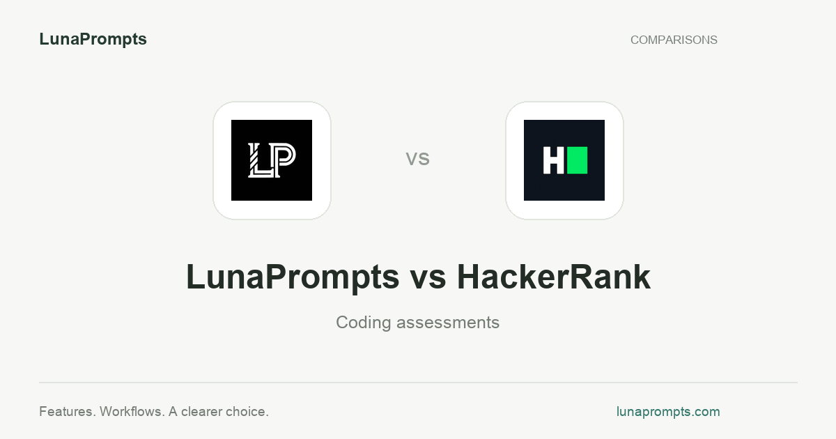 LunaPrompts vs HackerRank