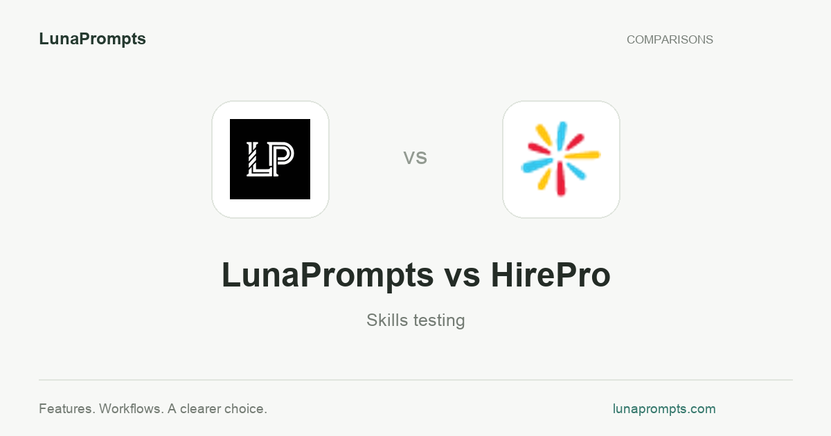 LunaPrompts vs HirePro
