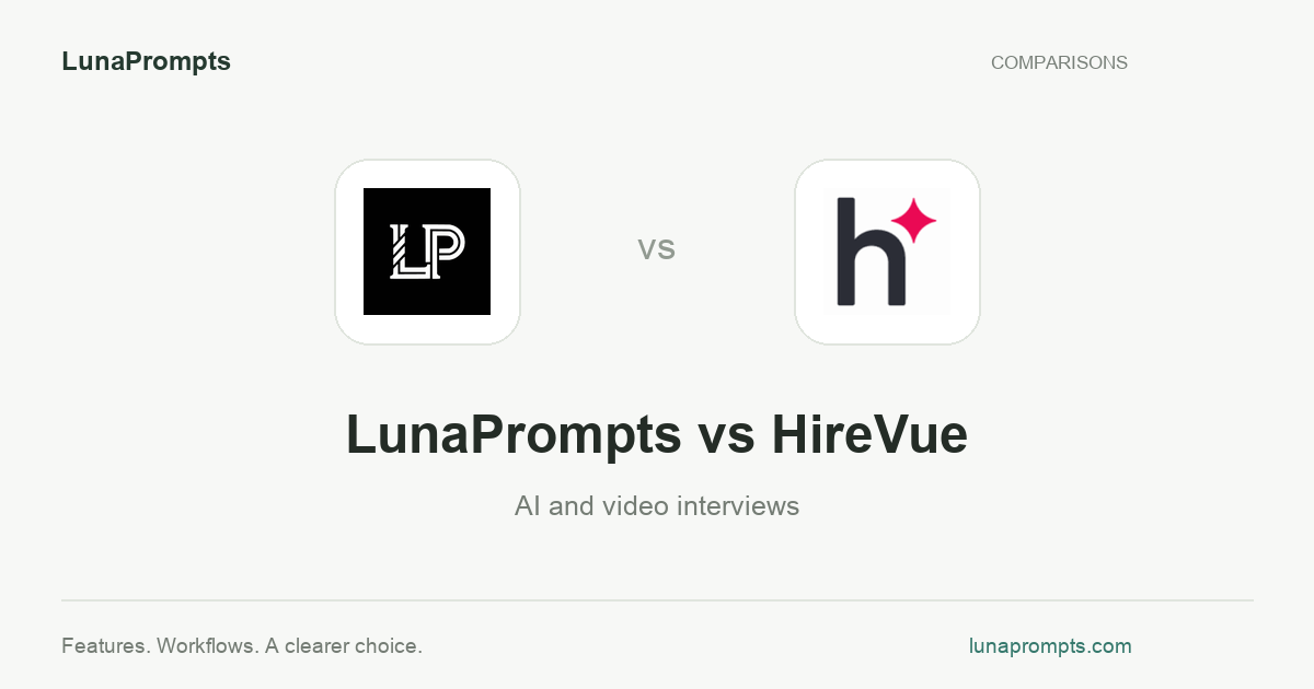 LunaPrompts vs HireVue