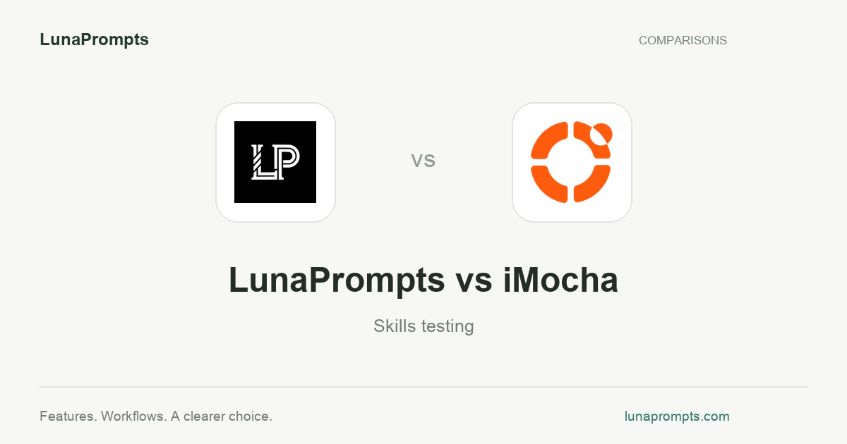 LunaPrompts vs iMocha