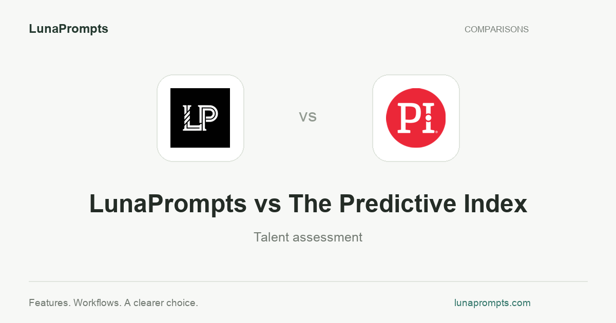 LunaPrompts vs The Predictive Index