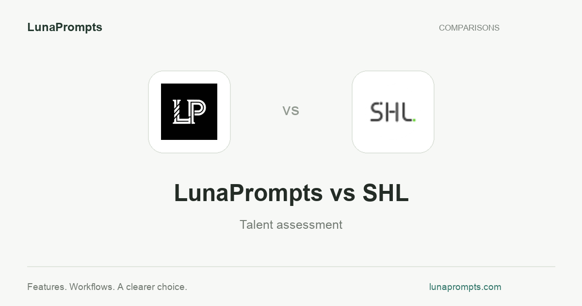 LunaPrompts vs SHL