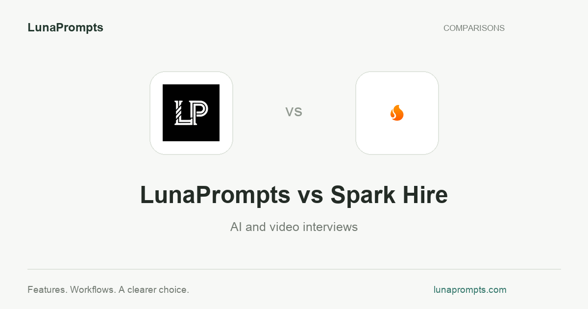 LunaPrompts vs Spark Hire