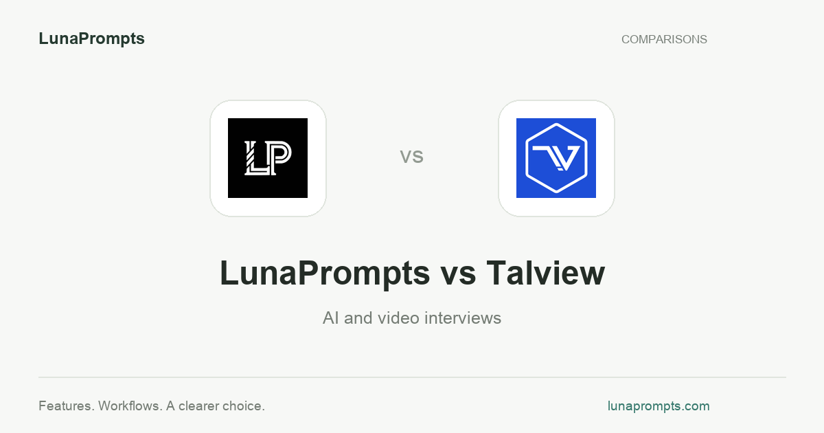 LunaPrompts vs Talview