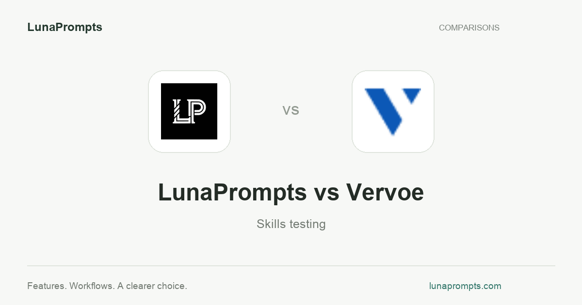 LunaPrompts vs Vervoe