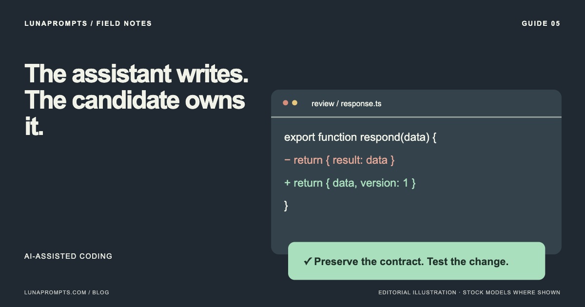AI coding tools: Let them use the assistant. Then inspect what they accept.
