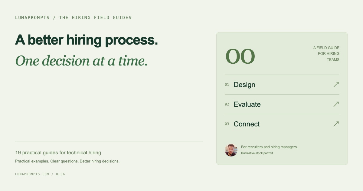 The LunaPrompts hiring field guides: 19 practical guides for hiring teams